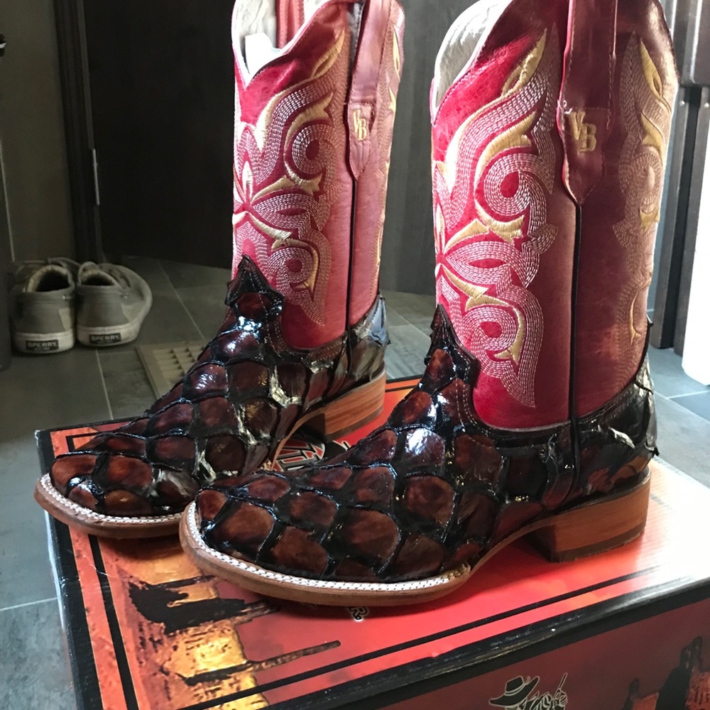 Western pirarucu boots